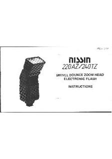 Nissin 240 TZ manual. Camera Instructions.